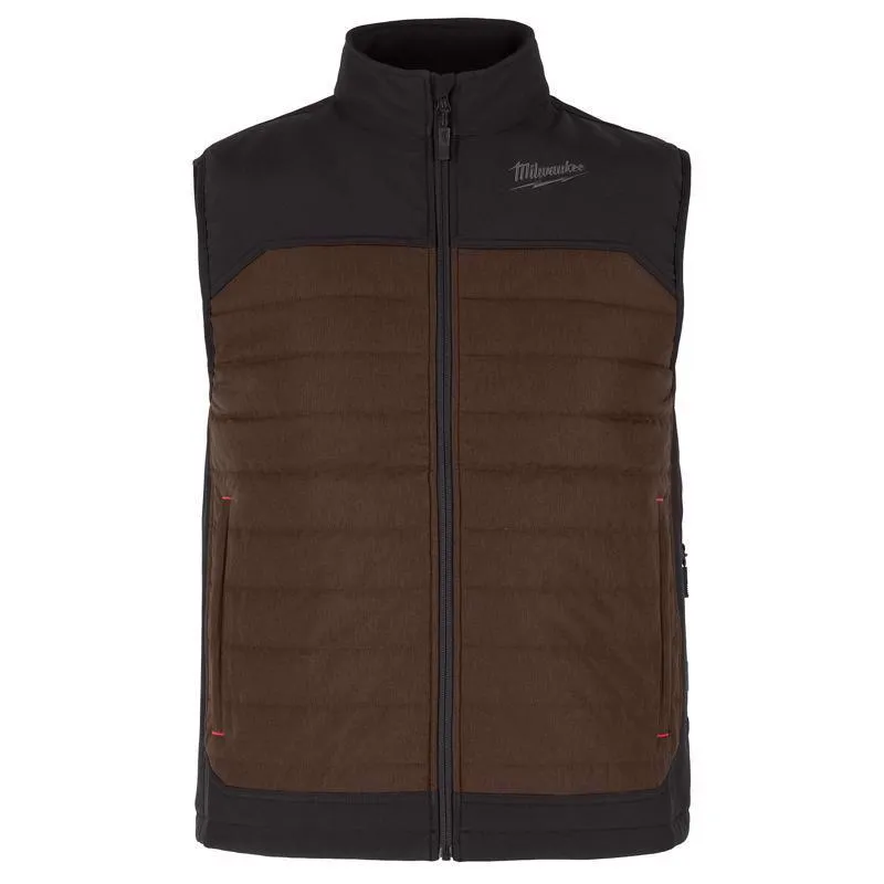 Milwaukee Tool L Unisex Heated Vest Kit Brown