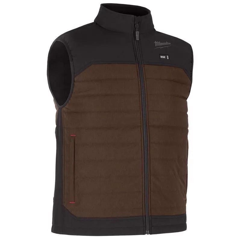 Milwaukee Tool L Unisex Heated Vest Kit Brown