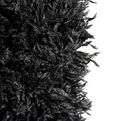 Neck Warmer - Black Swan Faux Feather