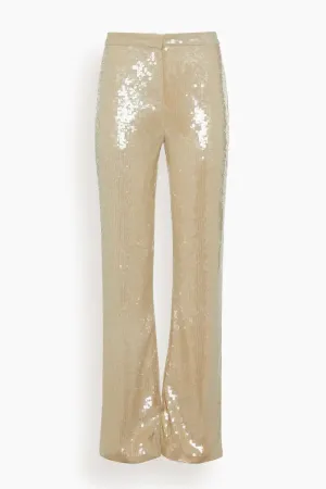 Nili Lotan - Yseult Sequins Pant in Khaki