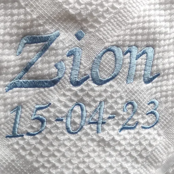 Personalised Embroidered Baby Blanket