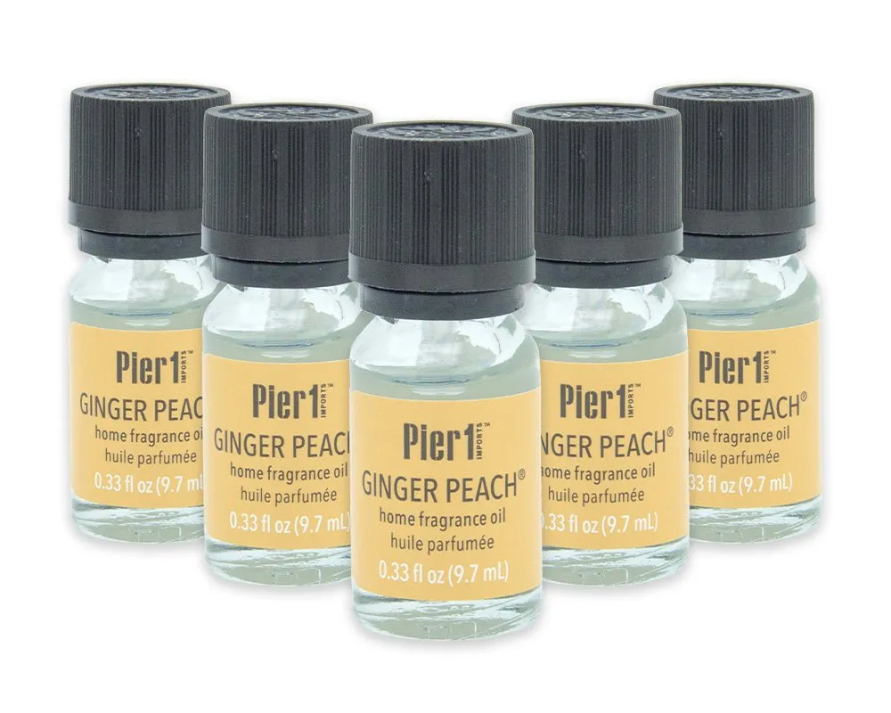 Pier 1 Set of 5 Ginger Peach Fragrance Oils