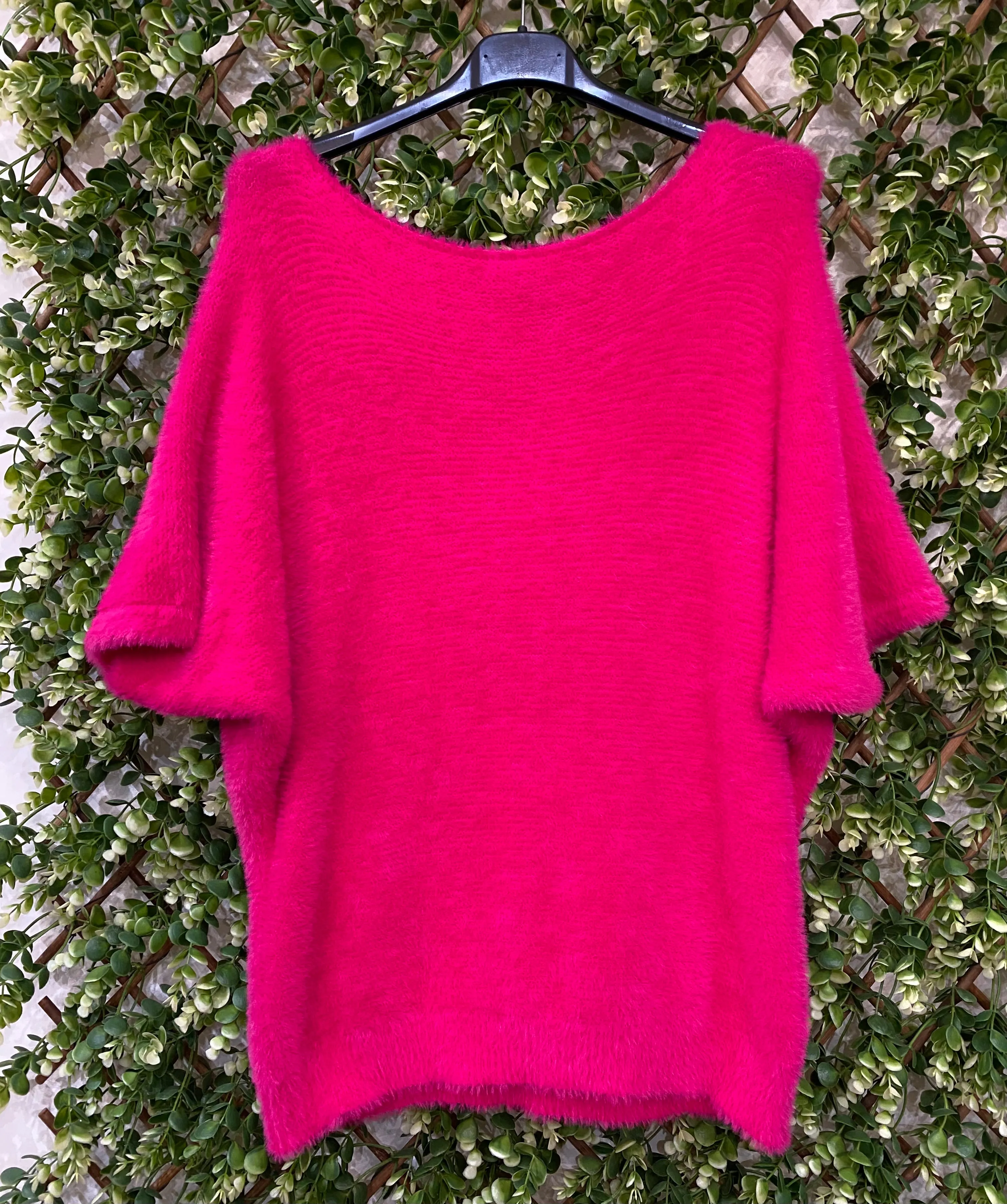 Plain Fluffy Round Neck Jumper (4 Colours)