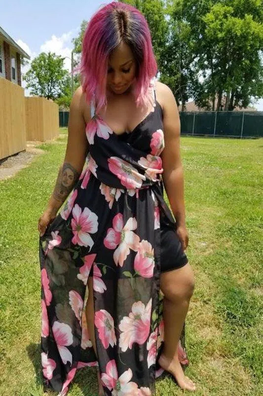 Plus Size Floral Maxi Dress