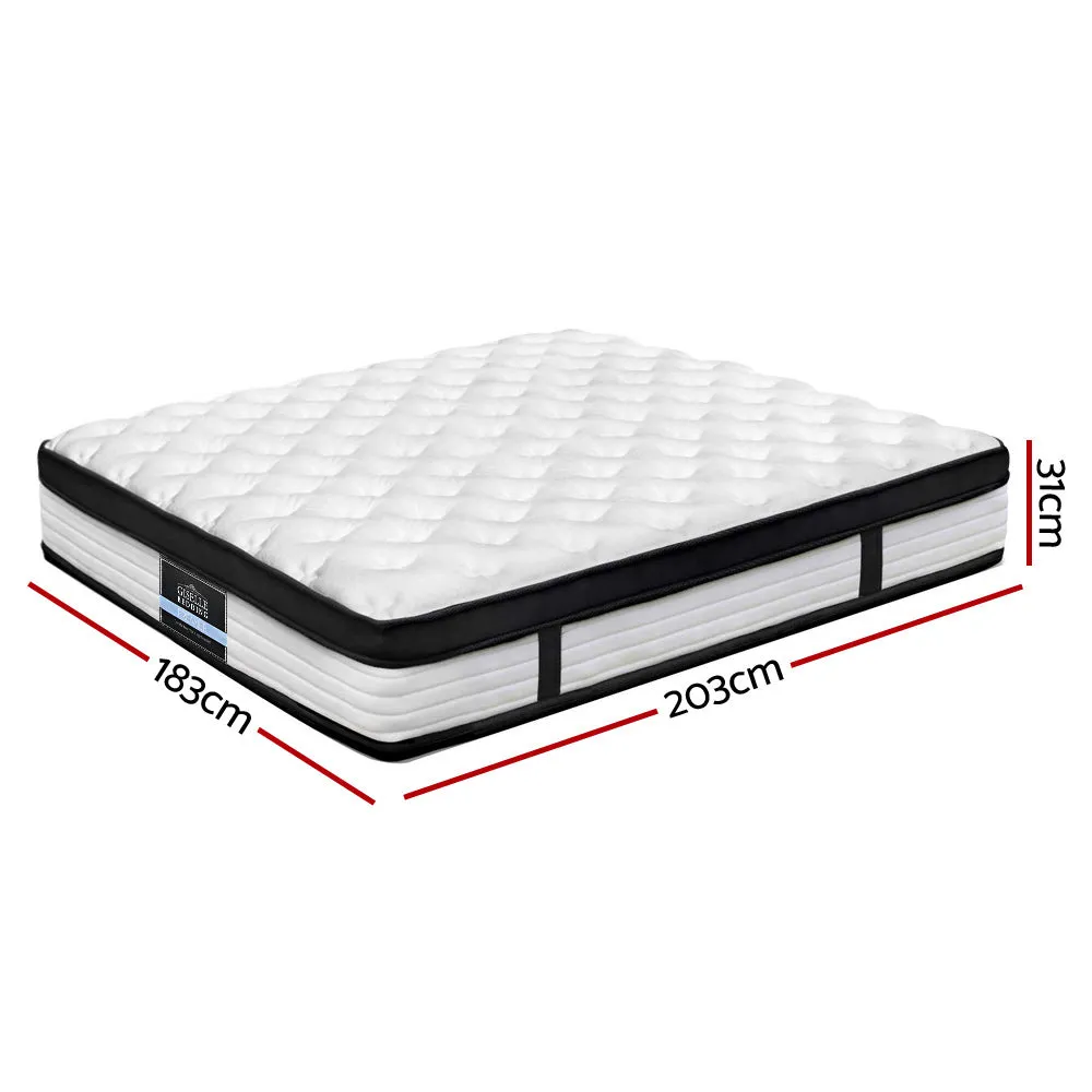 Plush Euro Top King Mattress, Medium Firm 31cm - Giselle Bedding