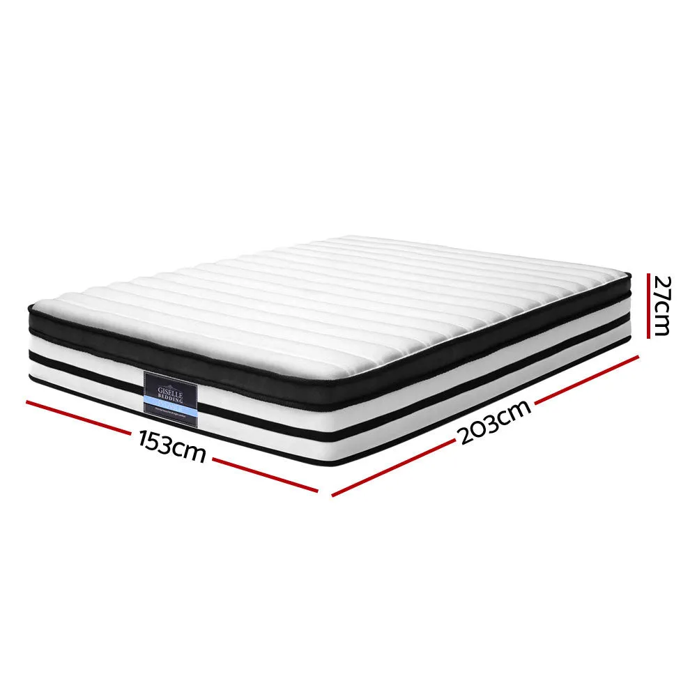 Plush Euro Top Queen Mattress, 27cm, High-Density Foam - Giselle Bedding