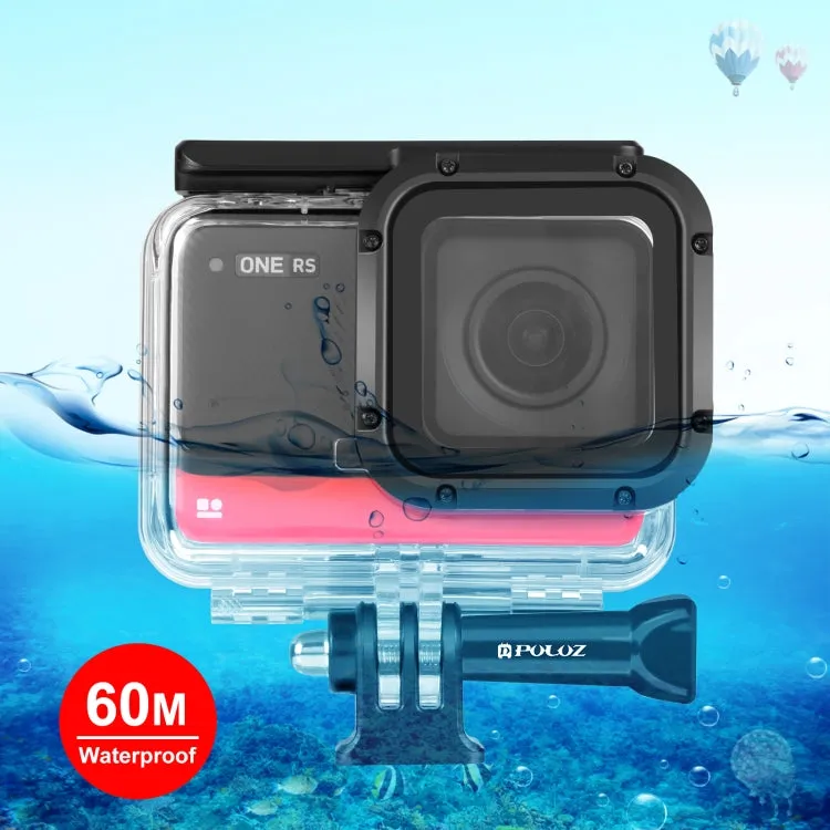 PULUZ 60m Underwater Depth Diving Case Waterproof Camera Housing for Insta360 One RS 4K Edition(Transparent)