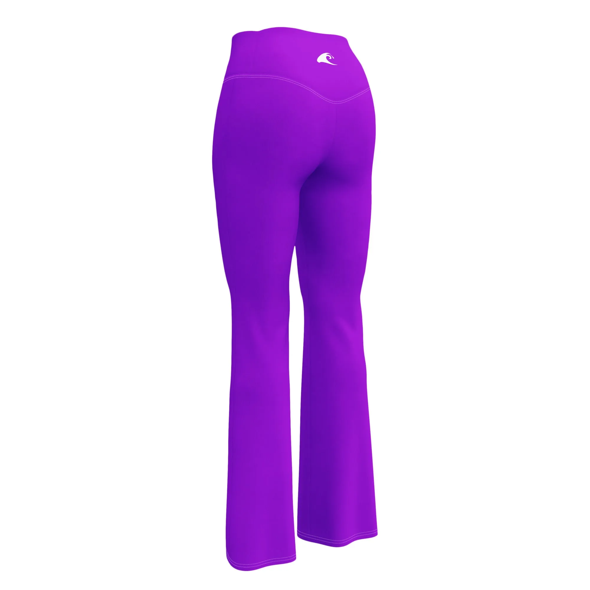 Purple Flare Leggings with Extremely Stoked Epic Wave Logo