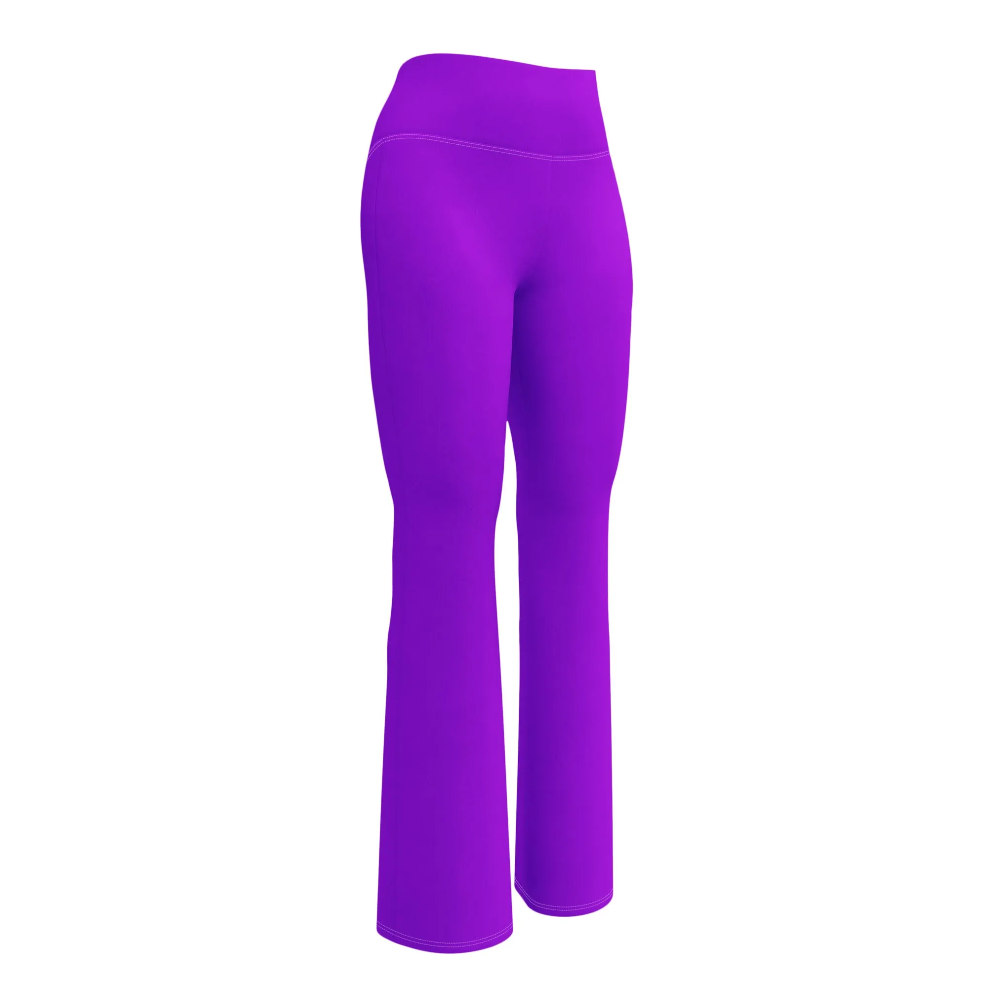 Purple Flare Leggings with Extremely Stoked Epic Wave Logo