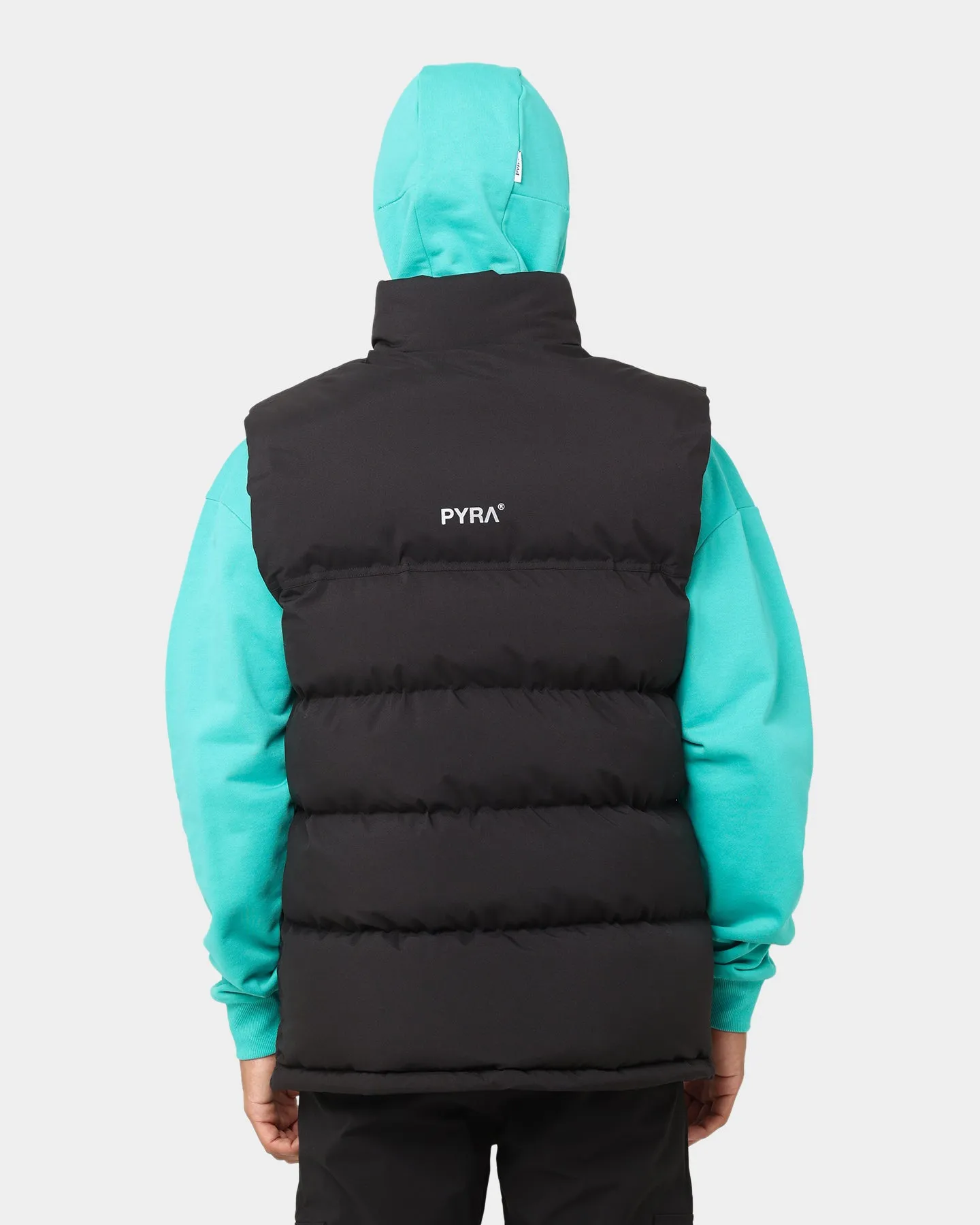 PYRA Sleeveless Puffa Vest Black