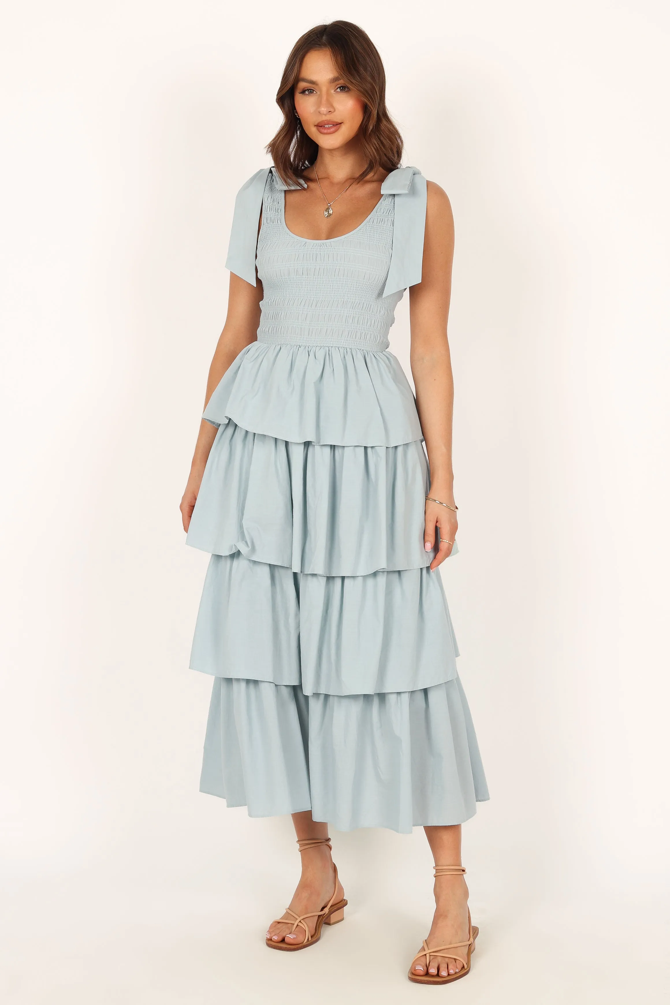 Raphael Tiered Maxi Dress - Blue