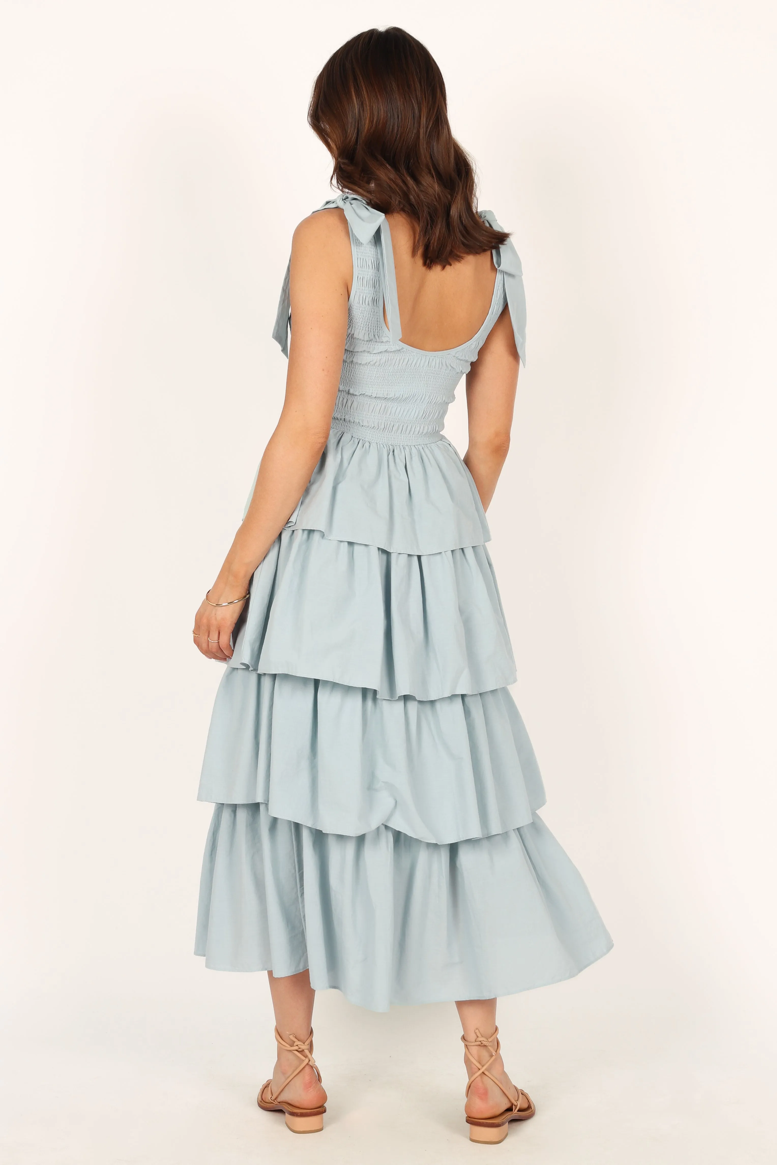 Raphael Tiered Maxi Dress - Blue