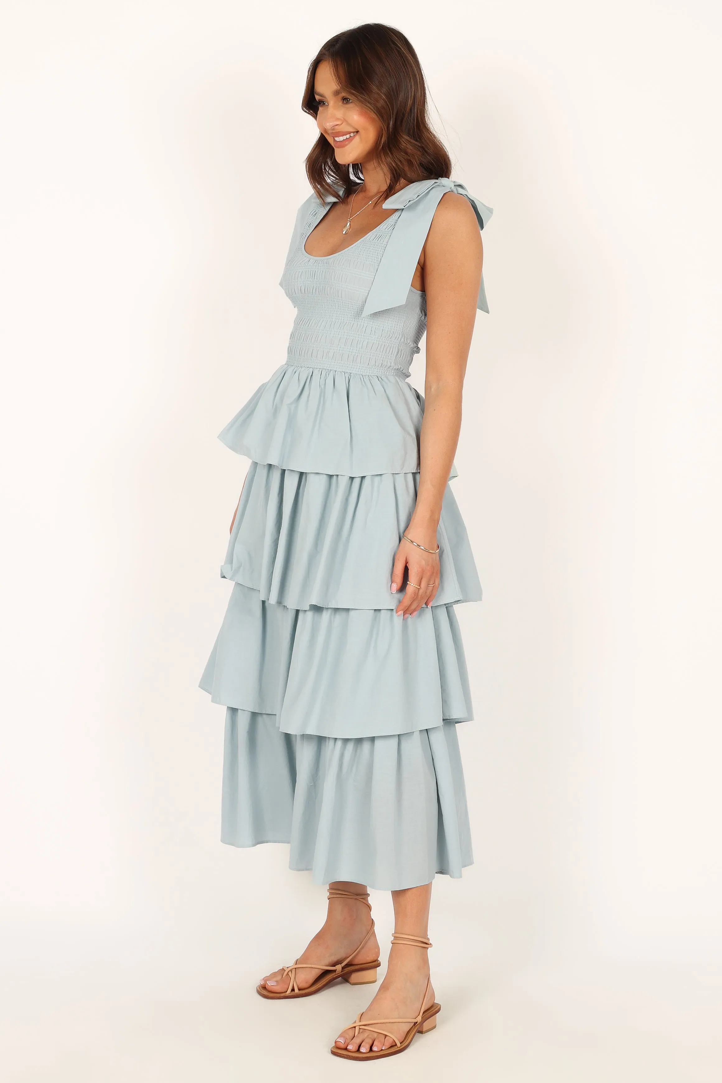 Raphael Tiered Maxi Dress - Blue