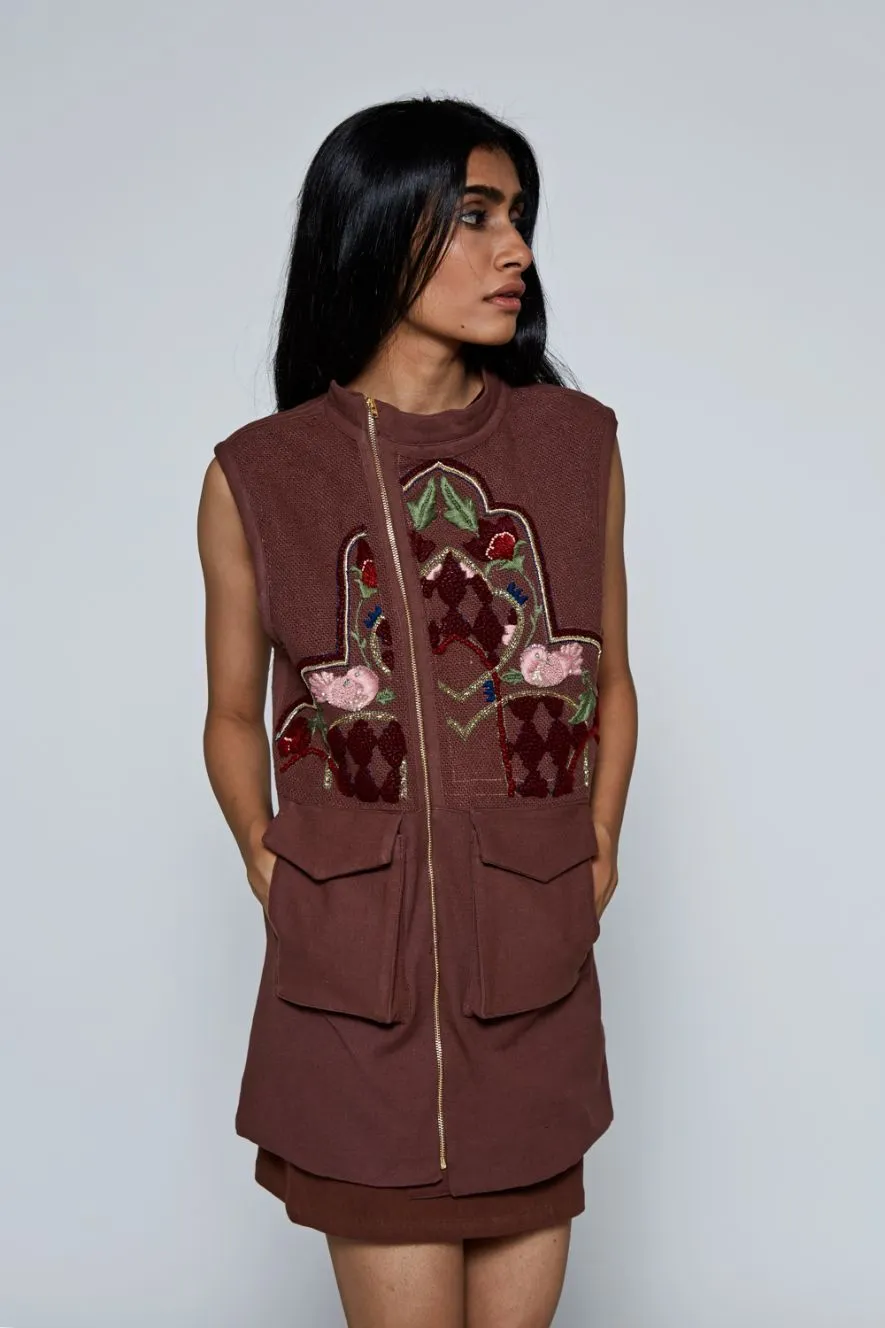 RASHA Hand-Embroidered Vest