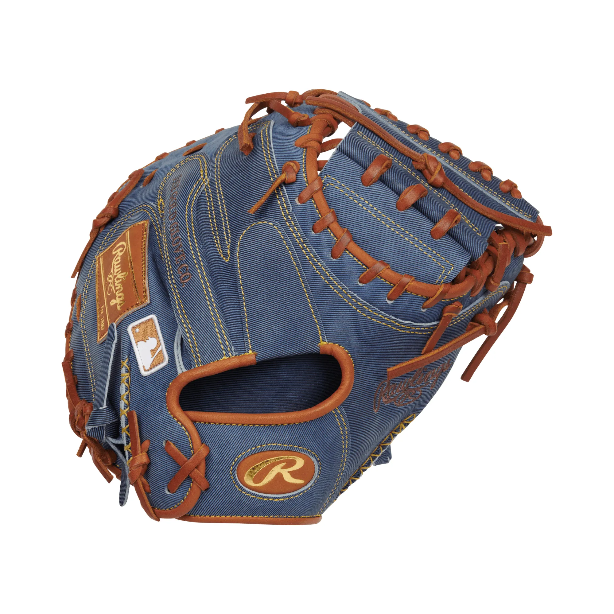 Rawlings Heart of the Hide Pro Label Denim Edition Catchers Mitt 34" RHT