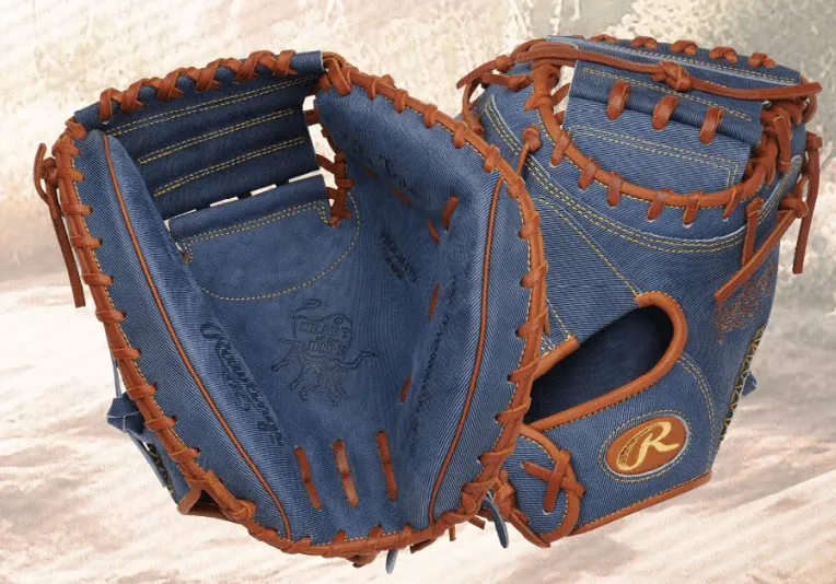 Rawlings Heart of the Hide Pro Label Denim Edition Catchers Mitt 34" RHT