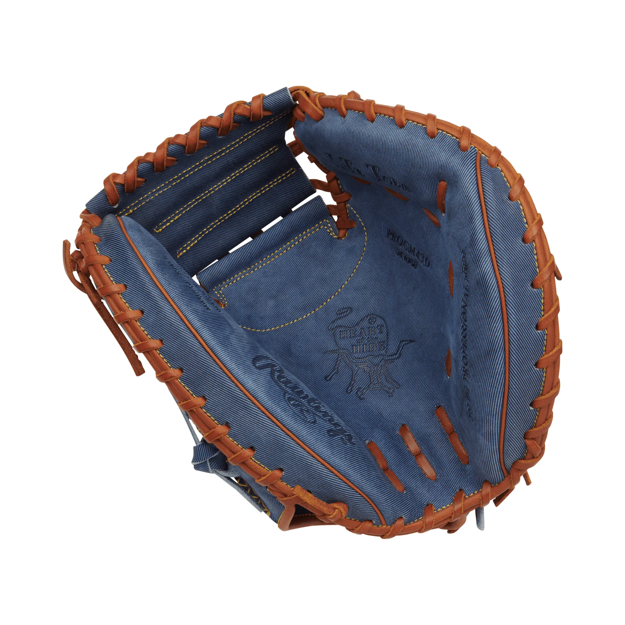 Rawlings Heart of the Hide Pro Label Denim Edition Catchers Mitt 34" RHT