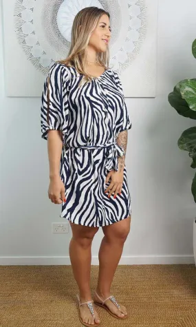 Rayon Dress Hayman Zebra, More Colours