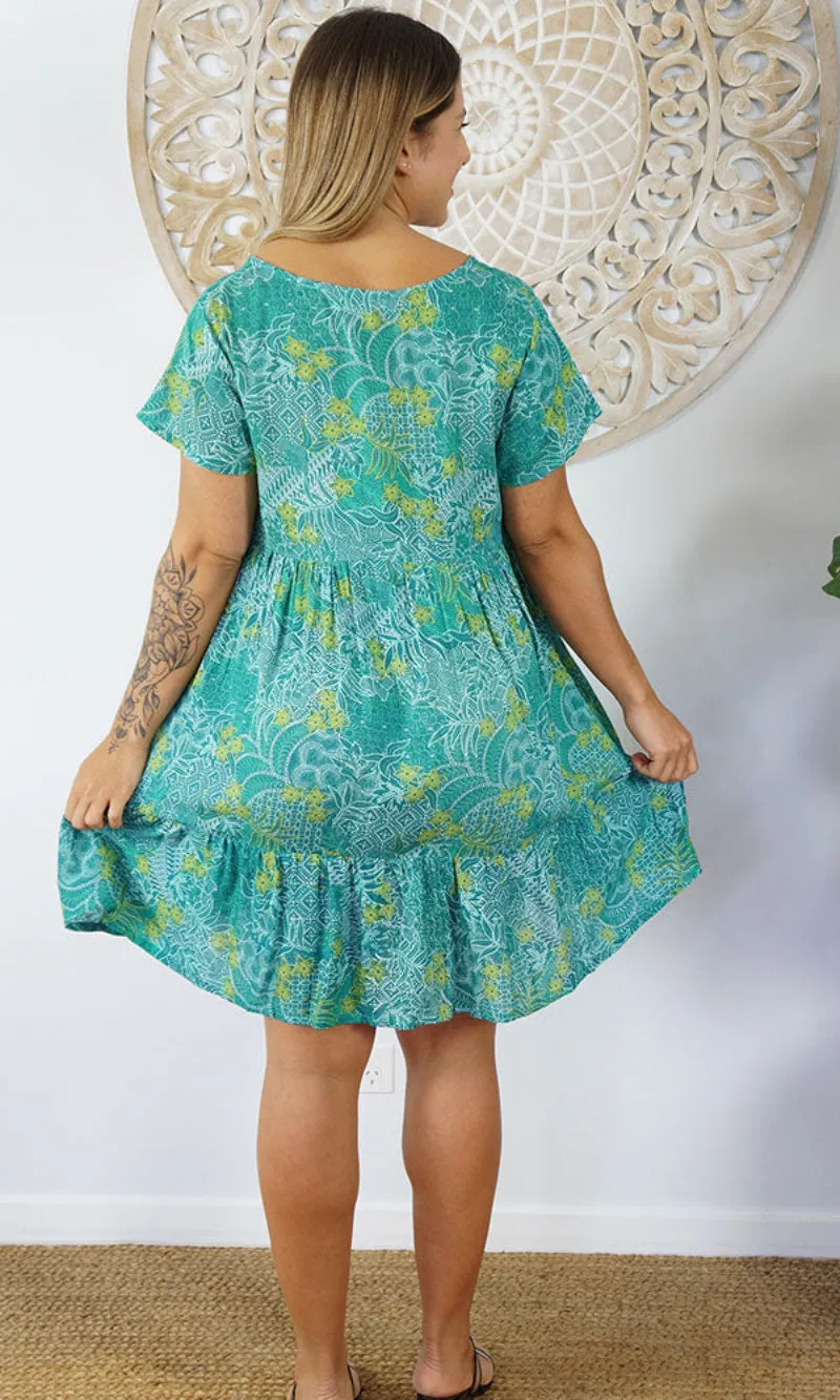 Rayon Dress Kiki Batik Paisley, More Colours