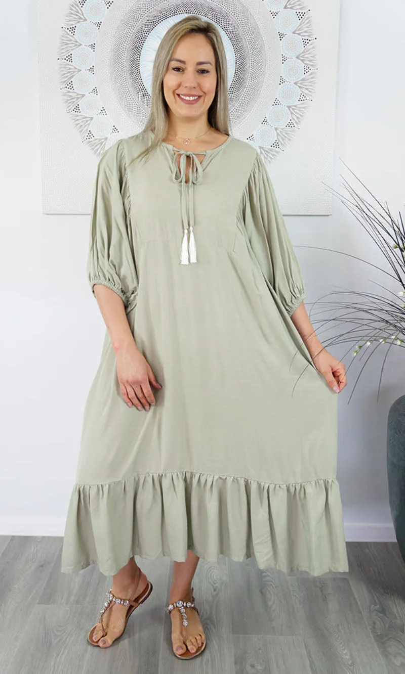 Rayon Dress Maddie Plain, More Colours