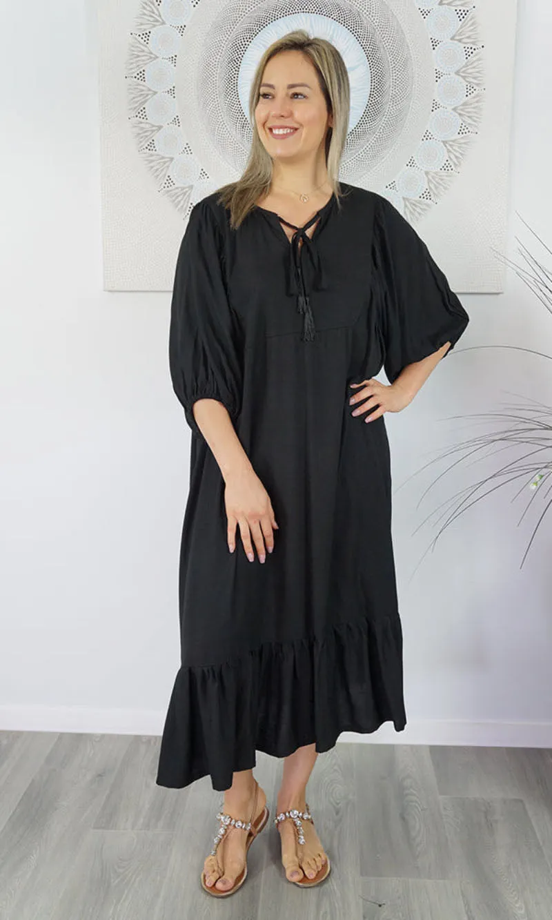 Rayon Dress Maddie Plain, More Colours