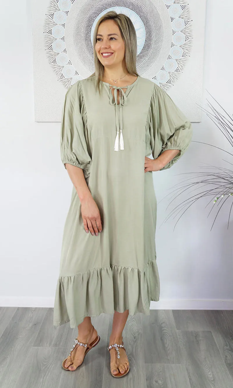 Rayon Dress Maddie Plain, More Colours