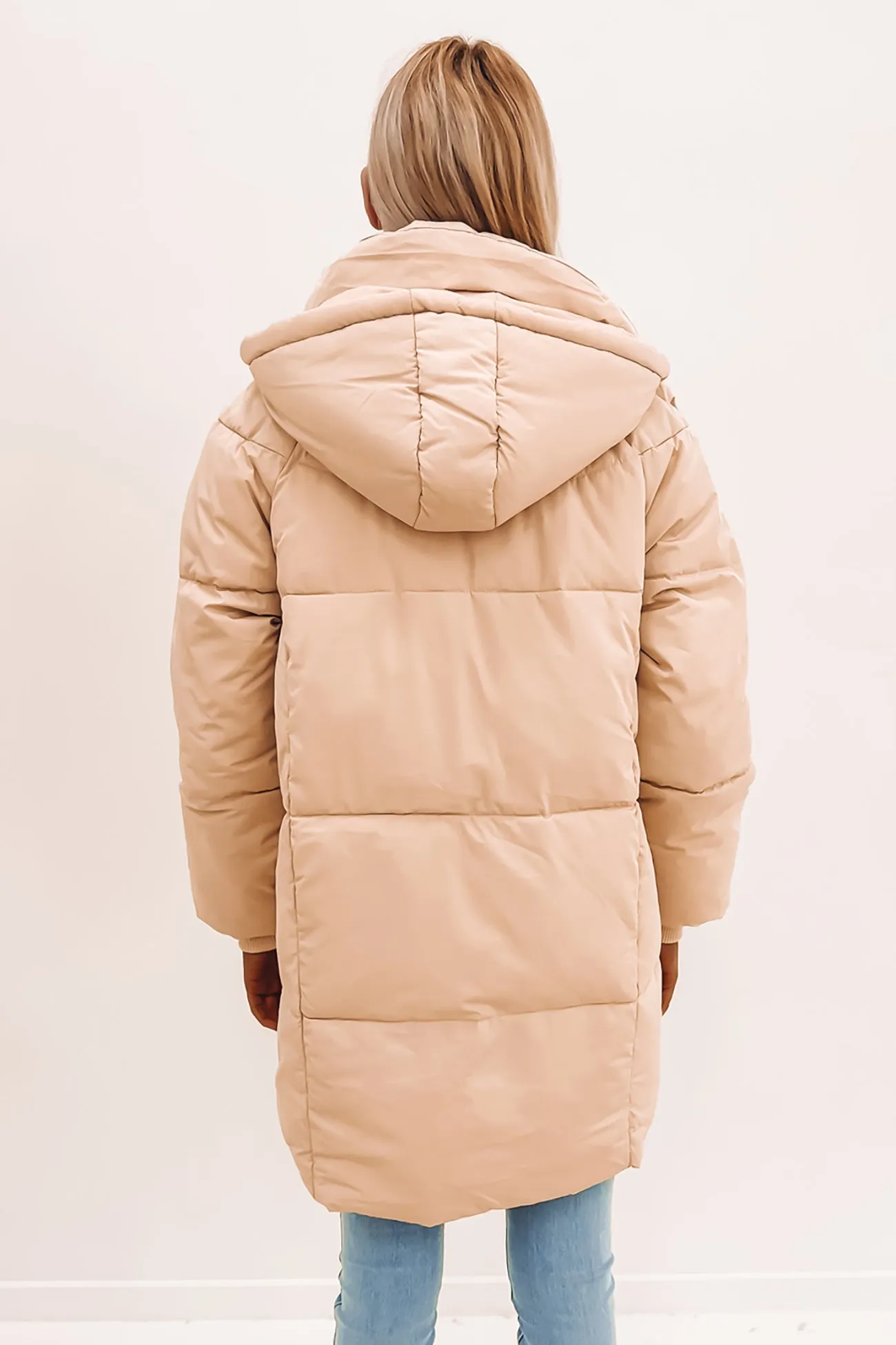 Remi Luxe Midi Puffer Natural