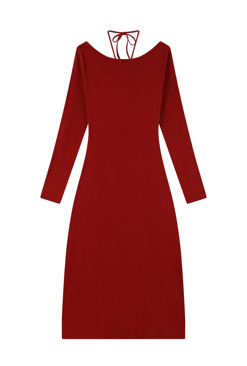 Renee Knit Dress - Ruby Red