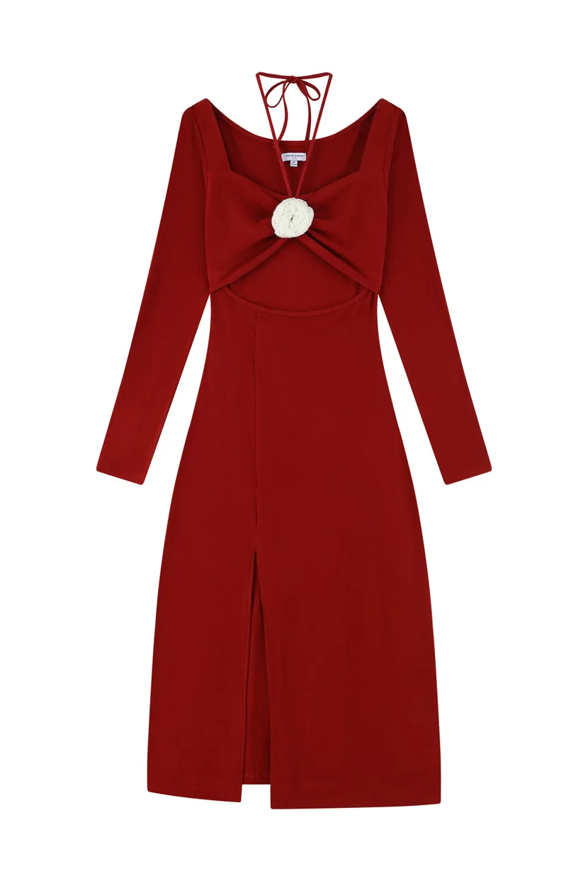 Renee Knit Dress - Ruby Red