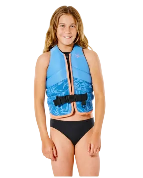 Rip Curl Girls Dawn Patrol Buoyancy Vest - Acid Blue - 2022