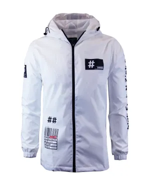 S51005-FASHION WINDBREAKER JACKET (WHITE)