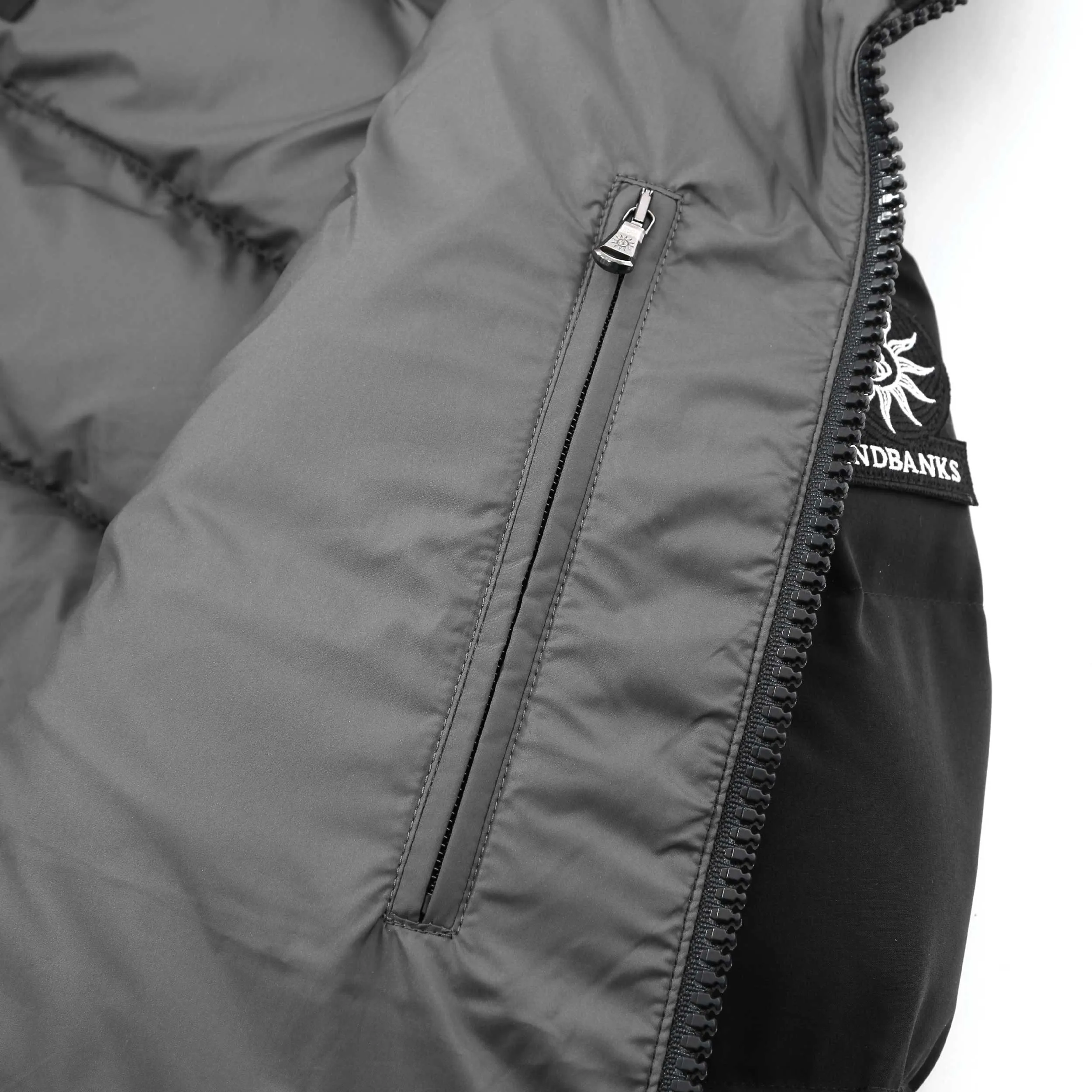 Sandbanks Banks Puffer Jacket in Black