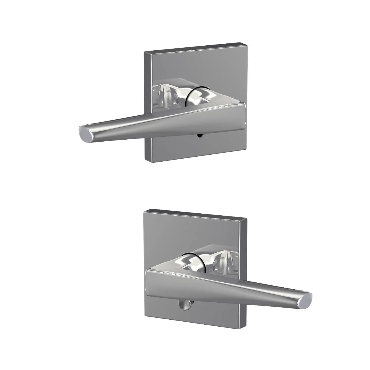 Schlage Custom Eller Lever Combined Interior Hall-Closet and Bed-Bath Lock Collins Trim