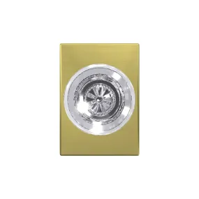 Schlage Custom Hobson Glass Non-Turning Knob Century Trim