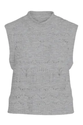 Serina Knit Vest - Grey