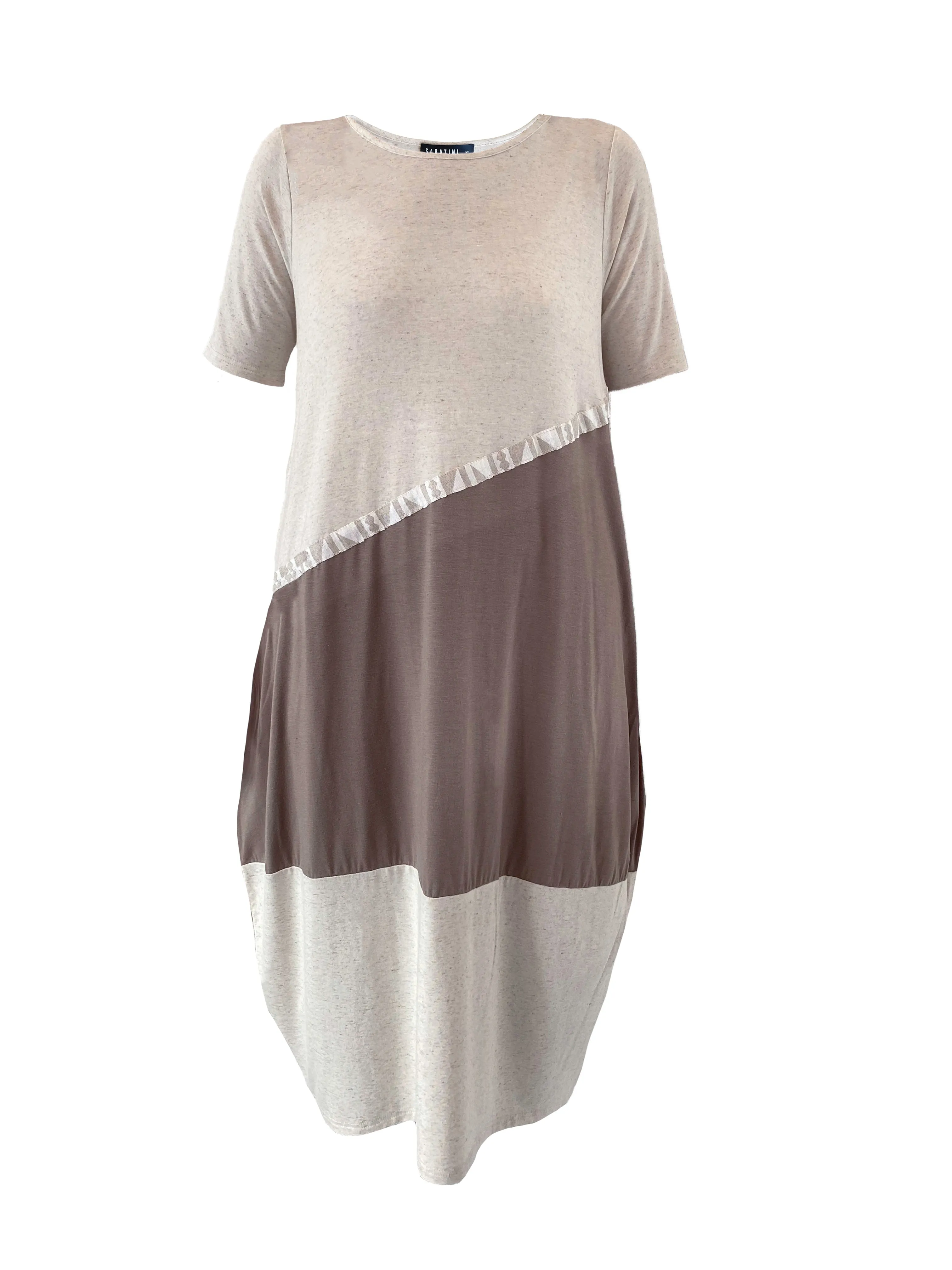 Sheen Panelled Cocoon Dress NEW COLOURWAYS