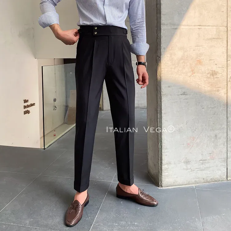 Signature Buttoned Formal Gurkha Pants by ITALIAN VEGA®