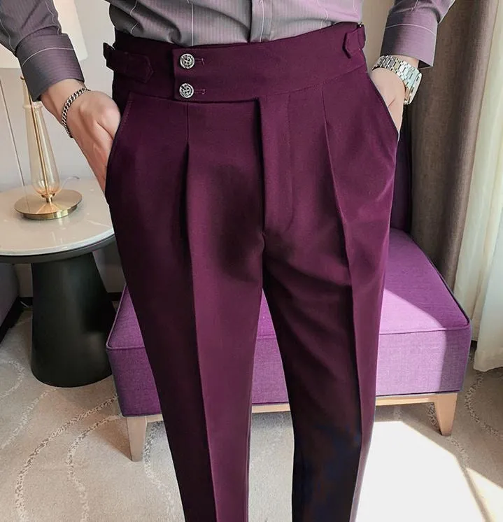 Signature Buttoned Formal Gurkha Pants by ITALIAN VEGA®