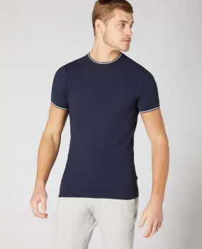 Slim Fit Knitted Cotton T-Shirt