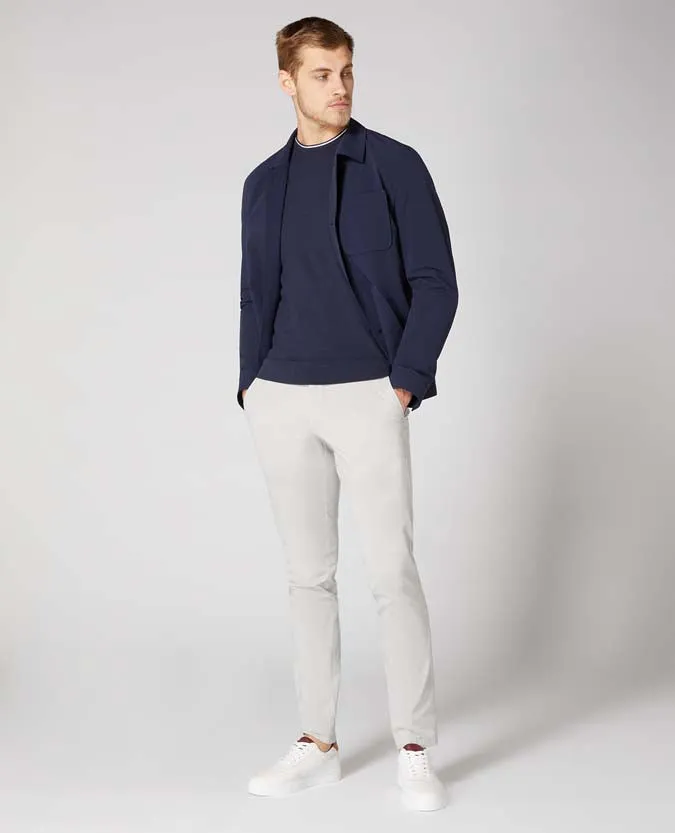 Slim Fit Knitted Cotton T-Shirt