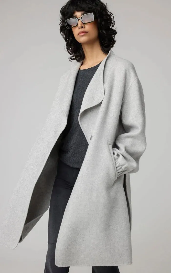 SOIA&KYO SUZIE - Relaxed-Fit Double Face Wool Martingale Coat