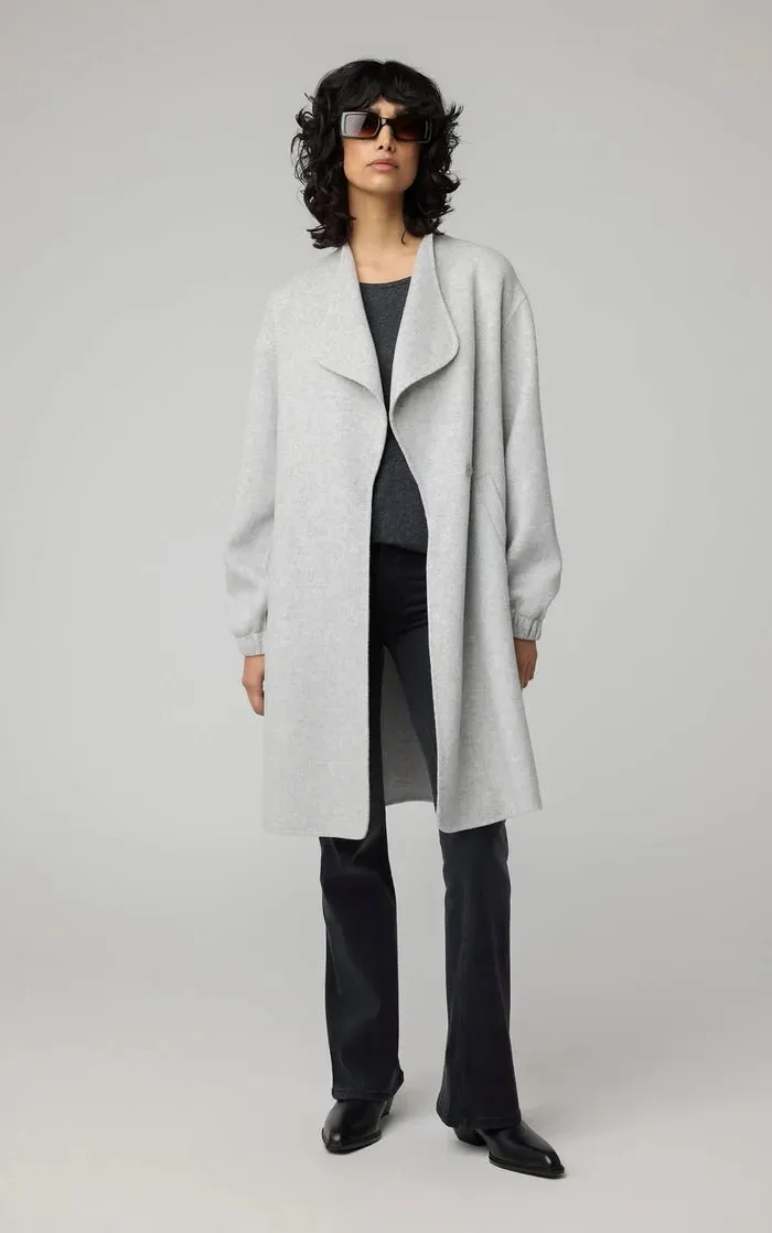 SOIA&KYO SUZIE - Relaxed-Fit Double Face Wool Martingale Coat