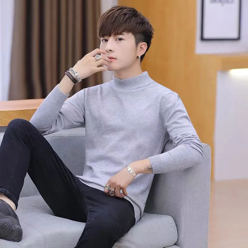 Solid Color Casual Male Sweater