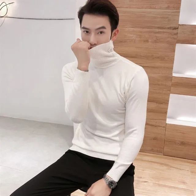 Solid Color Casual Male Sweater