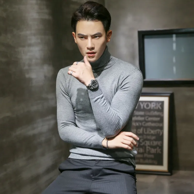 Solid Color Casual Male Sweater