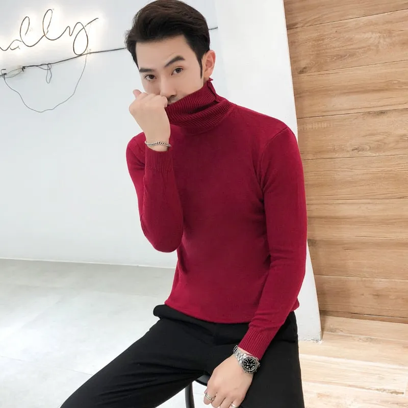 Solid Color Casual Male Sweater