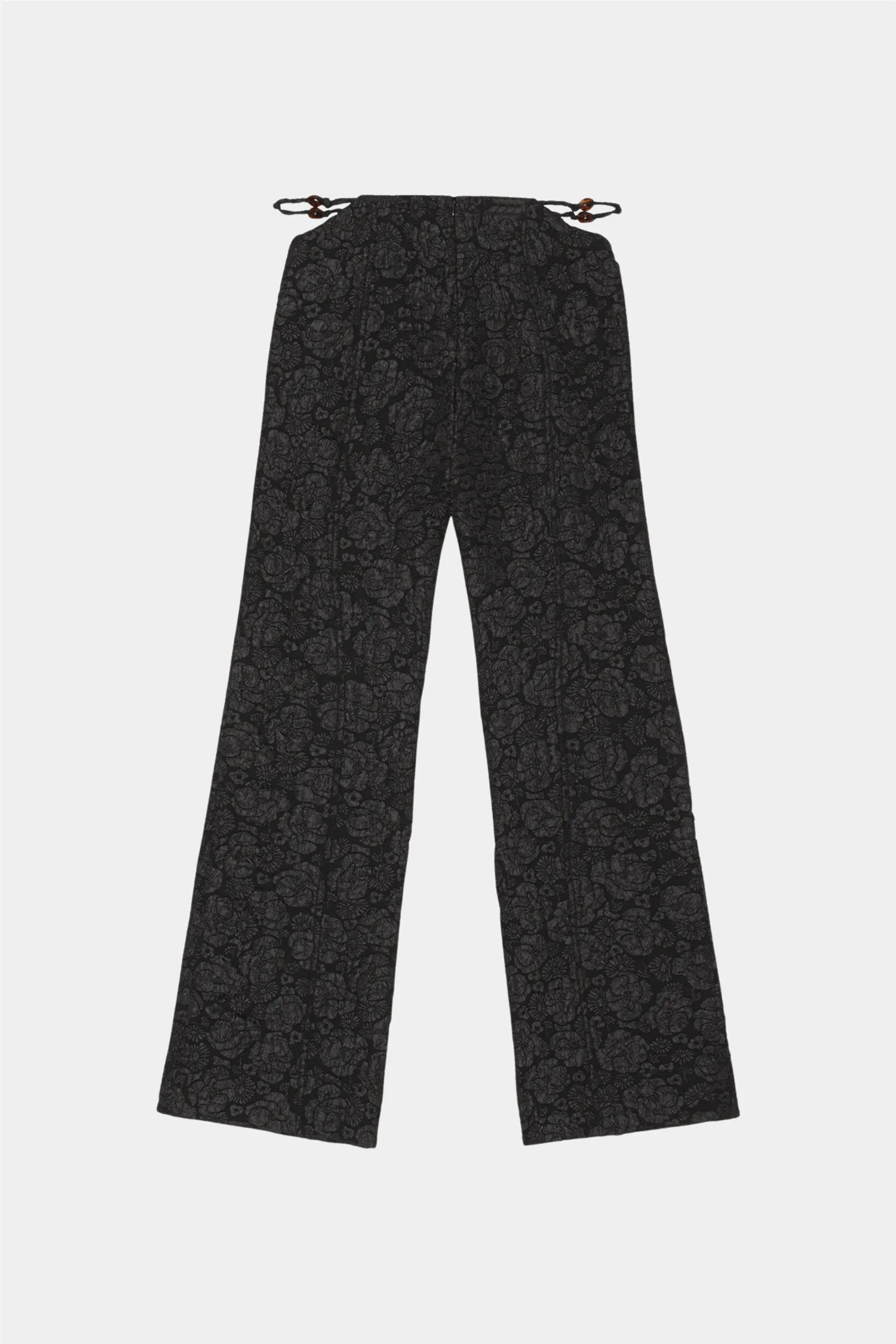 Stretch Jacquard Flared Pants