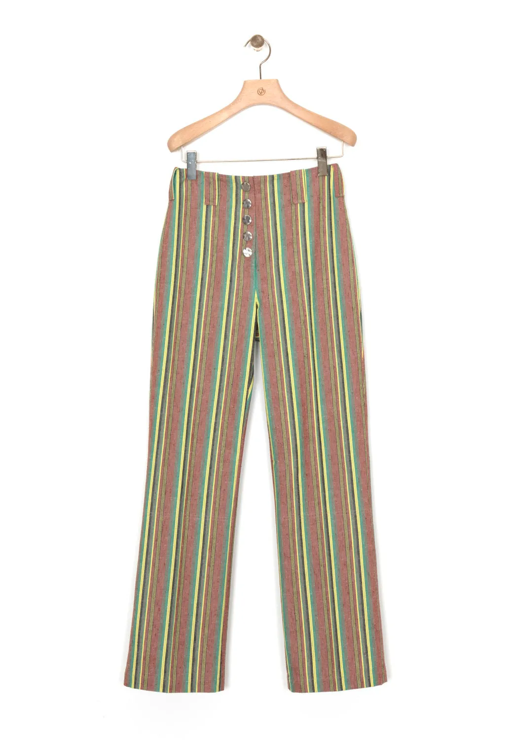 Striped Kick Flare Pant