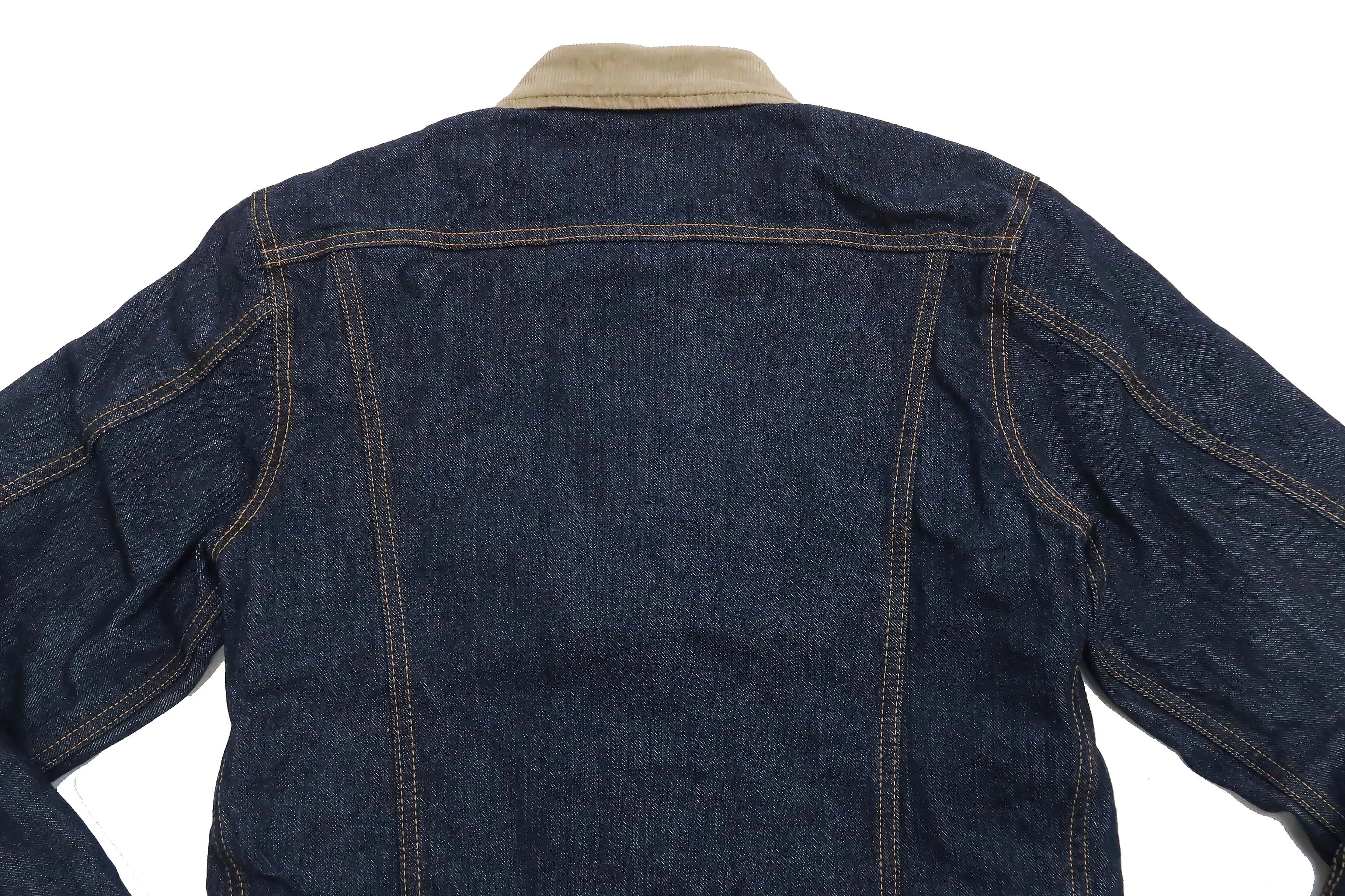 Studio D'artisan Blanket Lined Denim Jacket Men's Modify Version of Lee 101 Storm Rider Jacket D4187 One-Wash