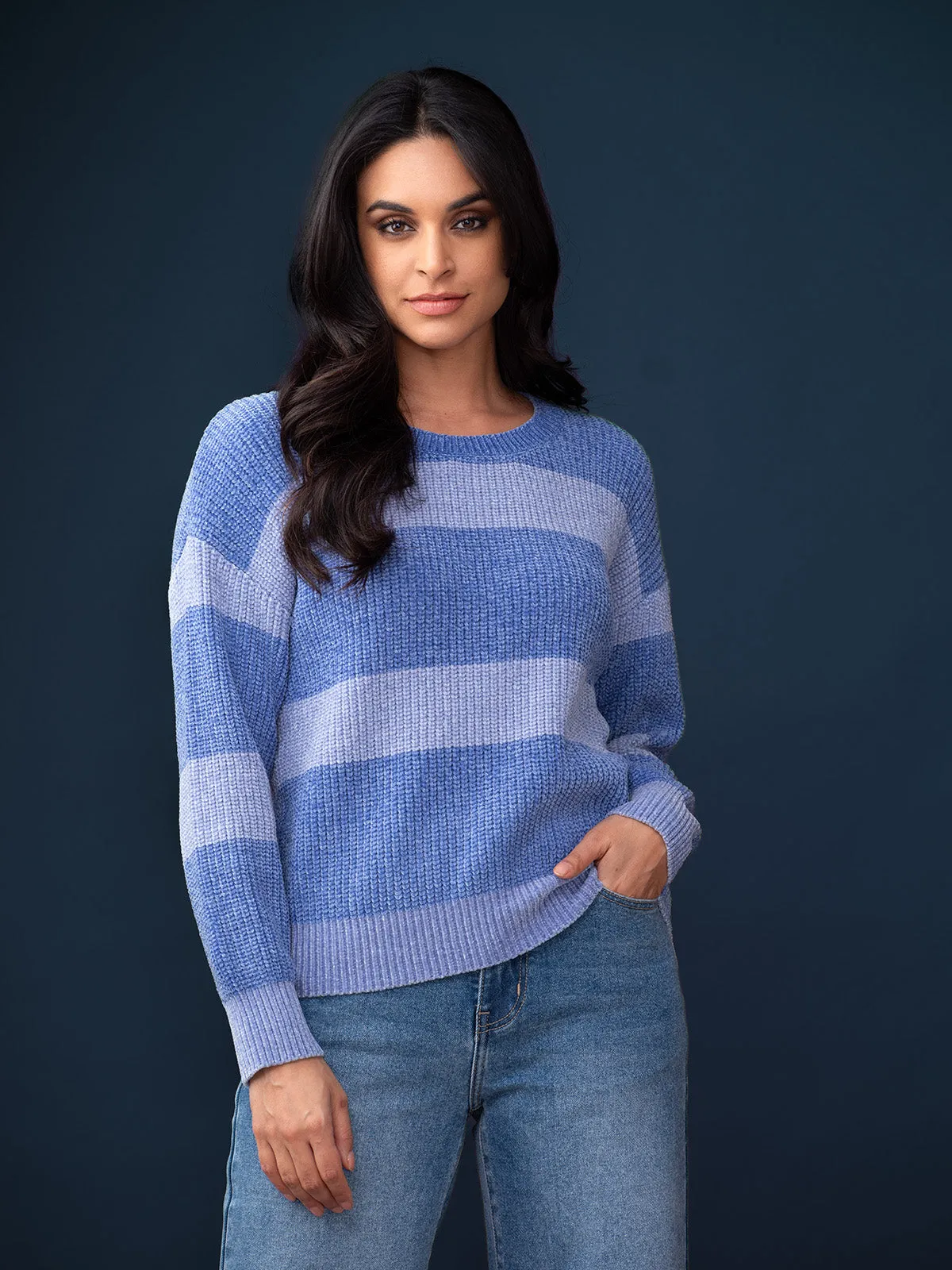 Sweater with Detachable Collar